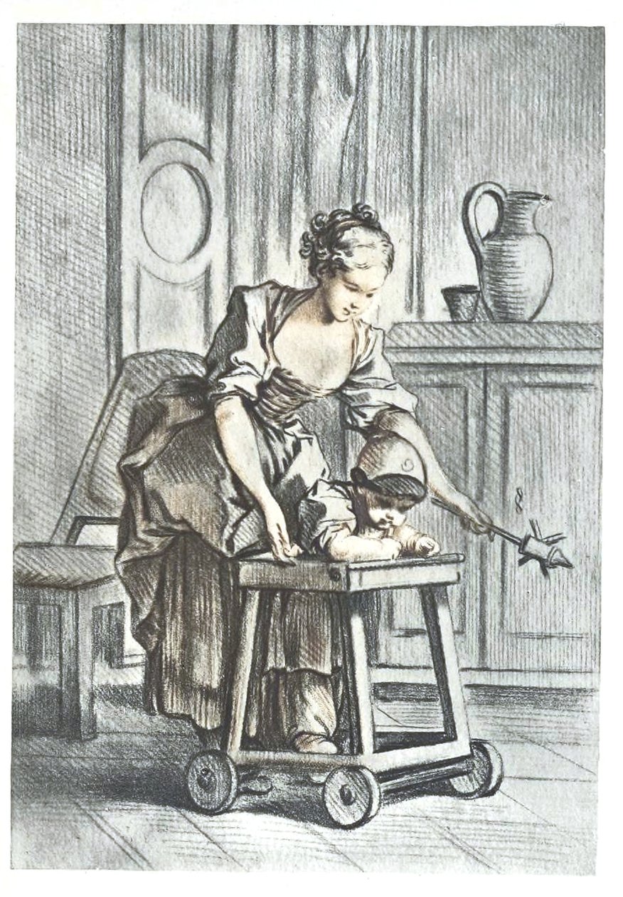 Vozík na kolečkách od François Boucher
