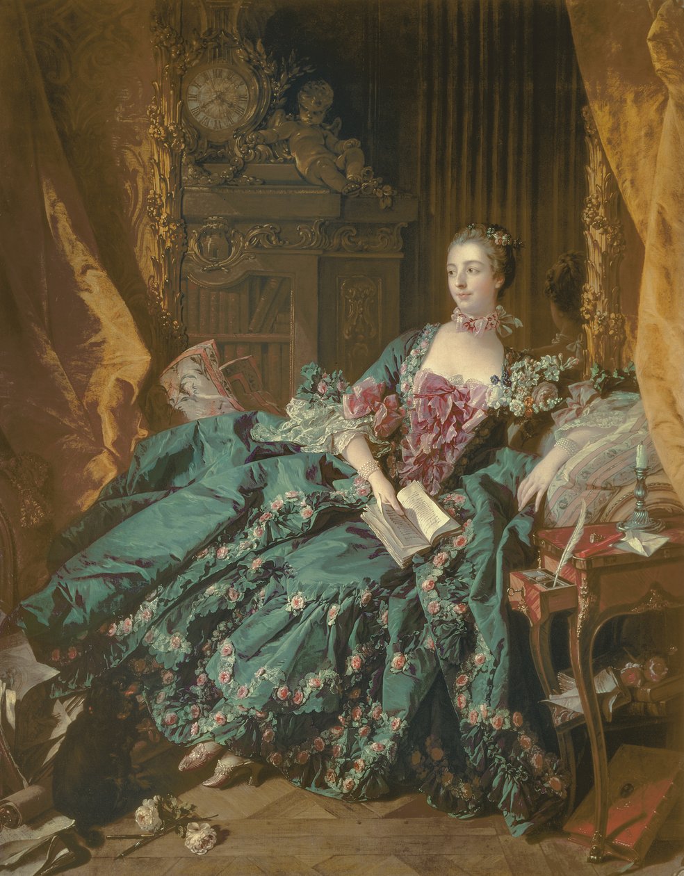 Madame de Pompadour, 1756 od François Boucher