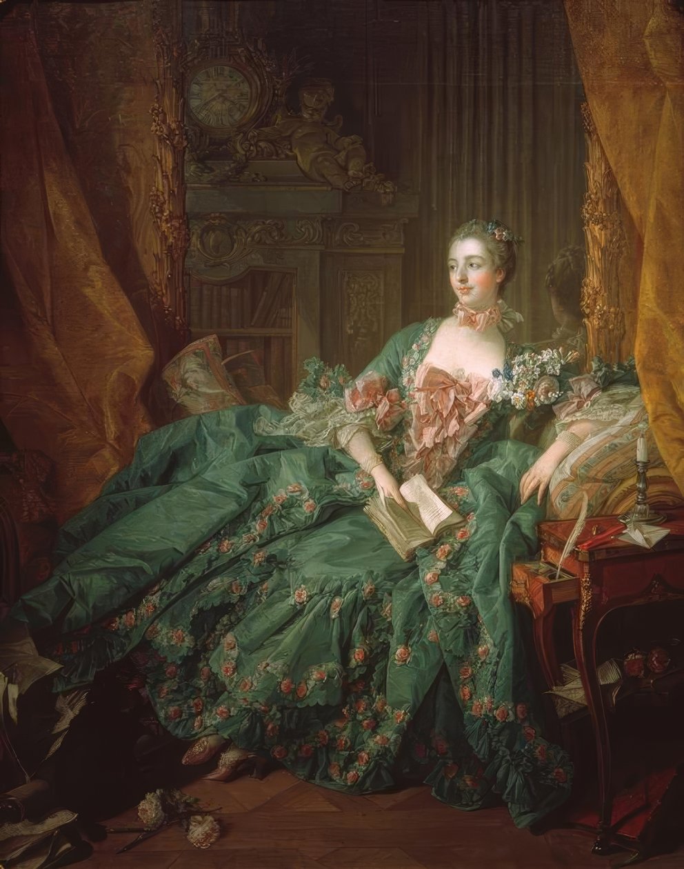 Pompadour, Jeanne Antoinette Poisson, od François Boucher