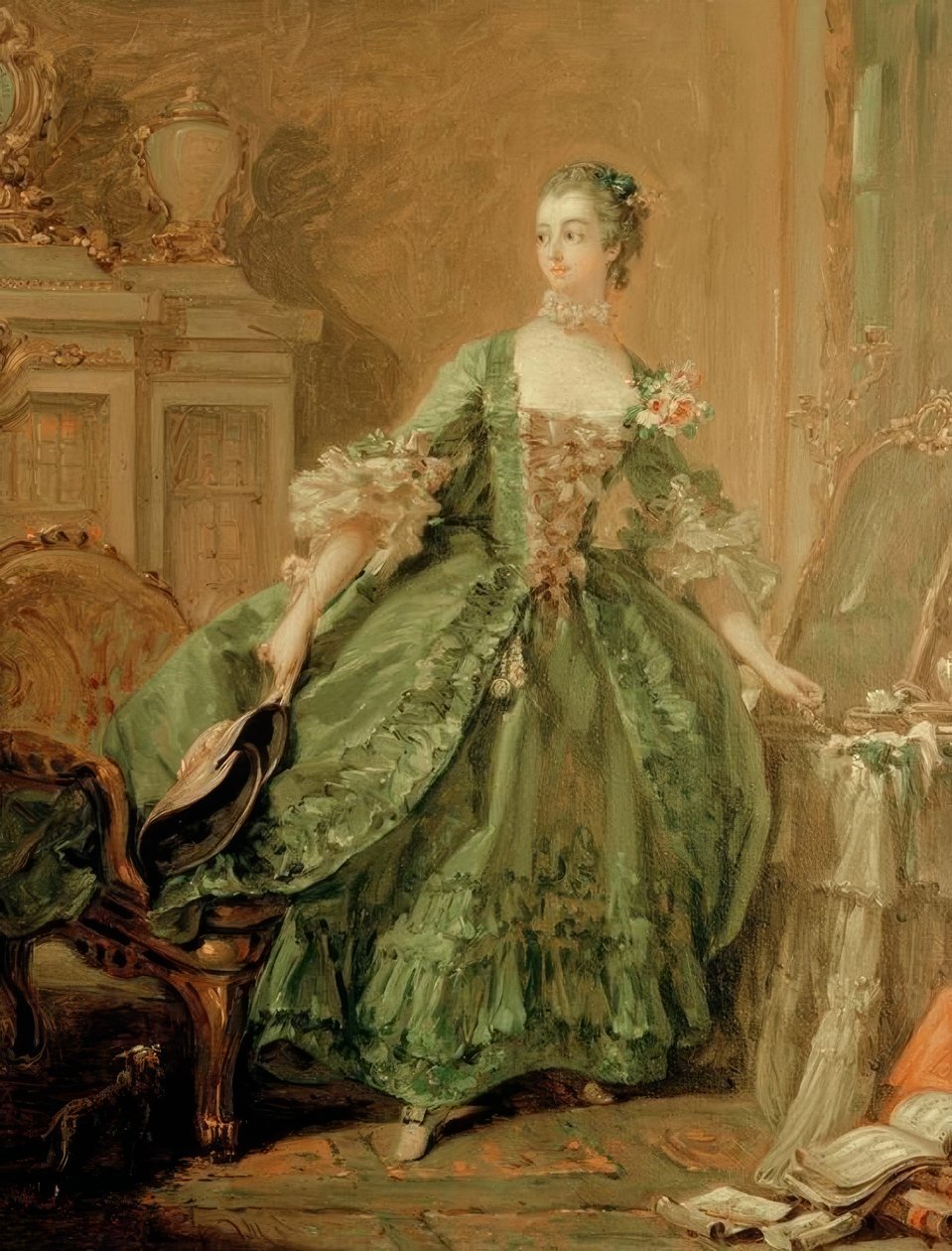 Portrét Madame de Pompadour od François Boucher