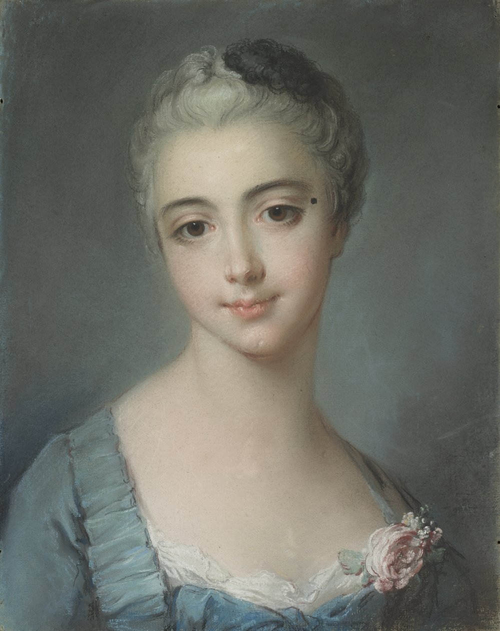 Portrét mladé dámy od François Boucher
