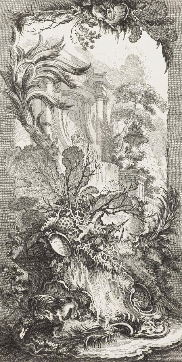 Rokokový design (rokokový design) v nových dílech pro obrazovky (nové koncepty pro obrazovky) od François Boucher