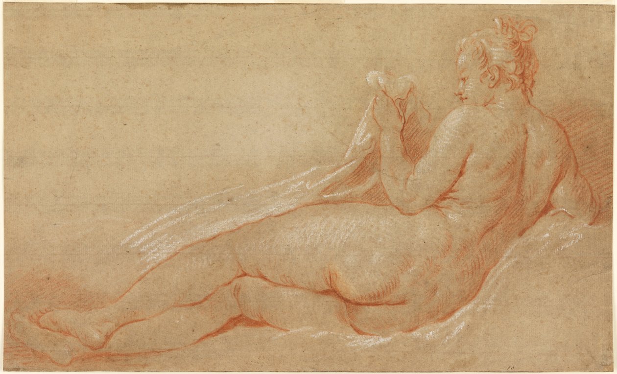 Studie pro ležící akt od François Boucher