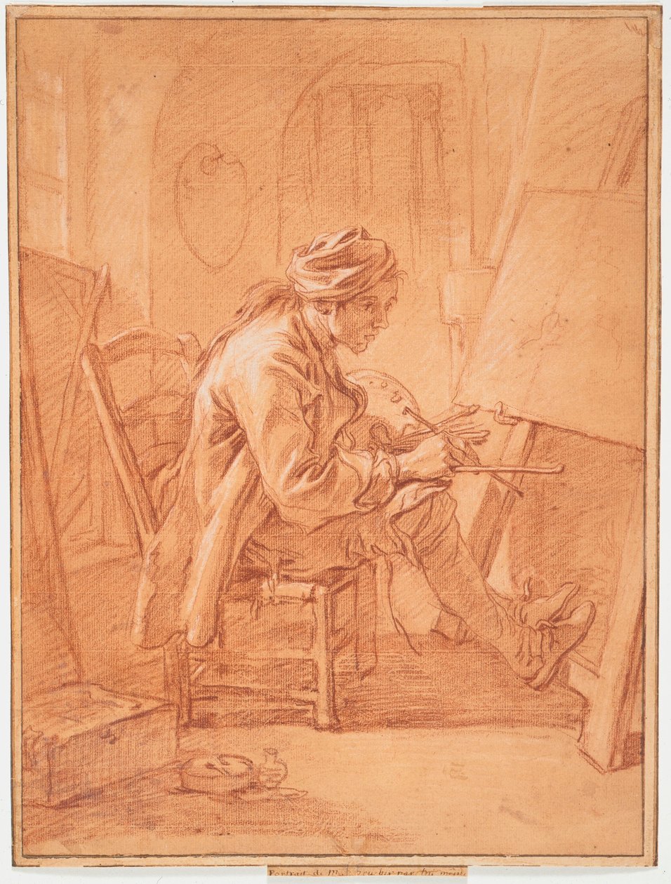 Umělec ve svém ateliéru od François Boucher