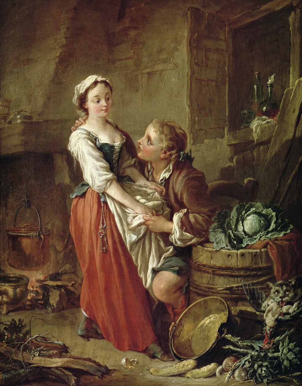 Krásná pokojská kuchyně od François Boucher