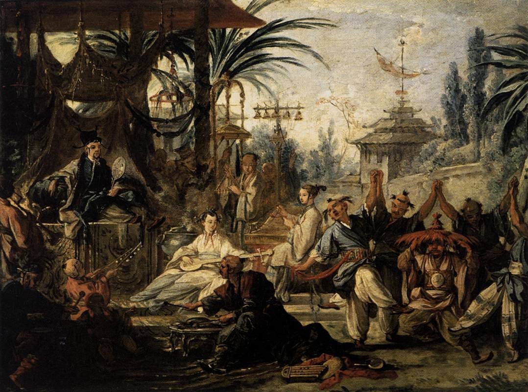 Čínský tanec od François Boucher