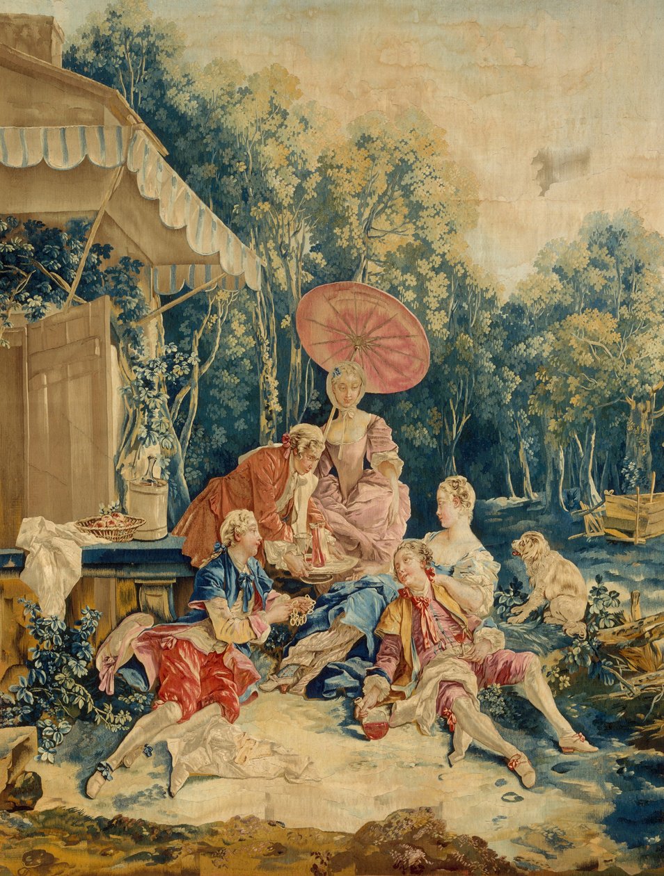 Srovnání ze souboru italských vesnických scén od François Boucher