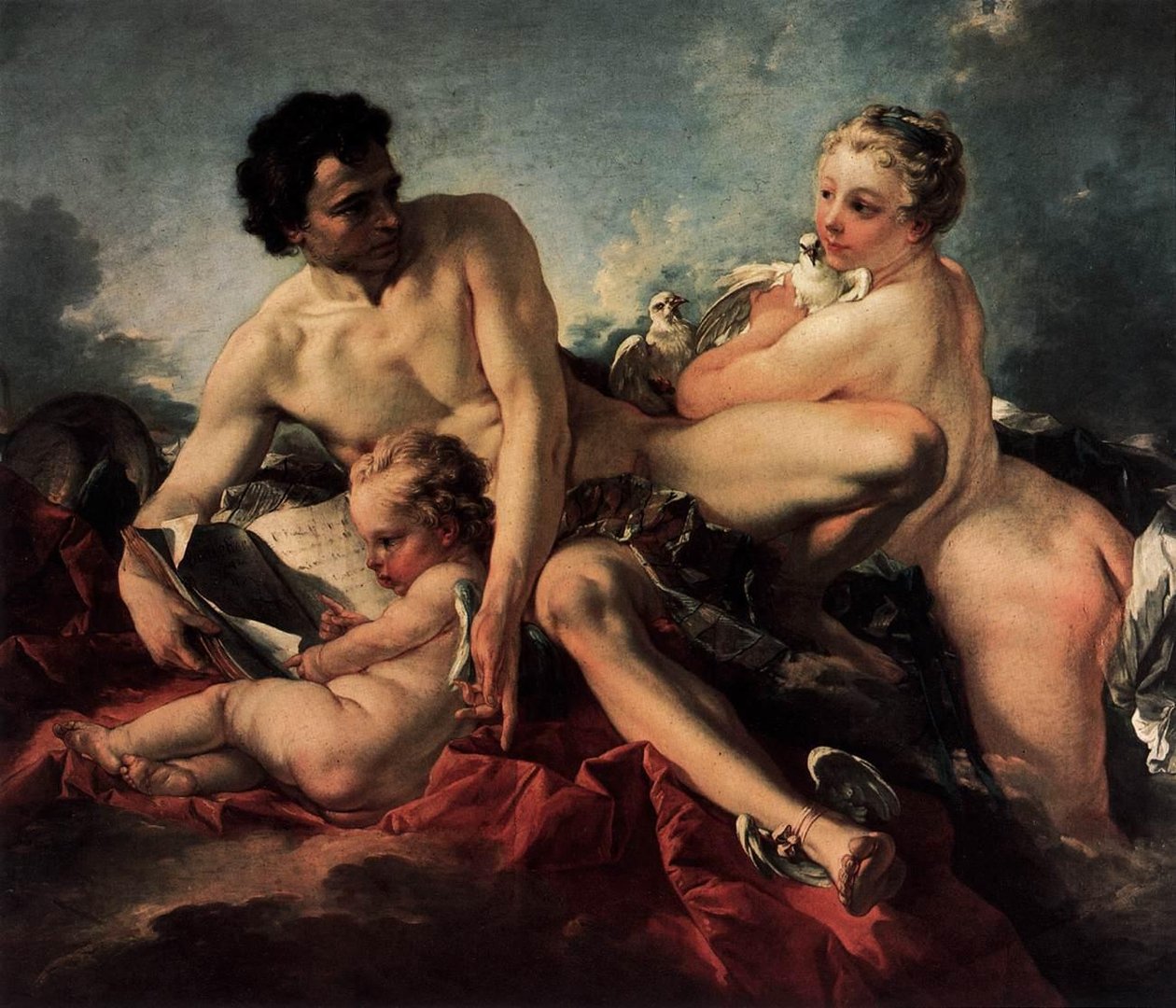 Vzdělávání Amora od François Boucher