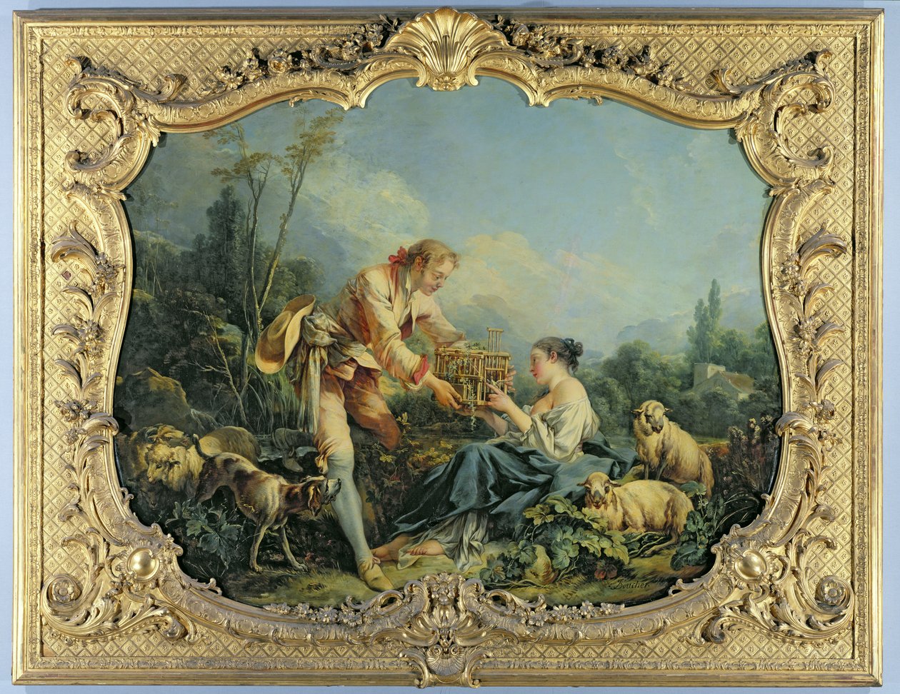 Povinný pastýř od François Boucher
