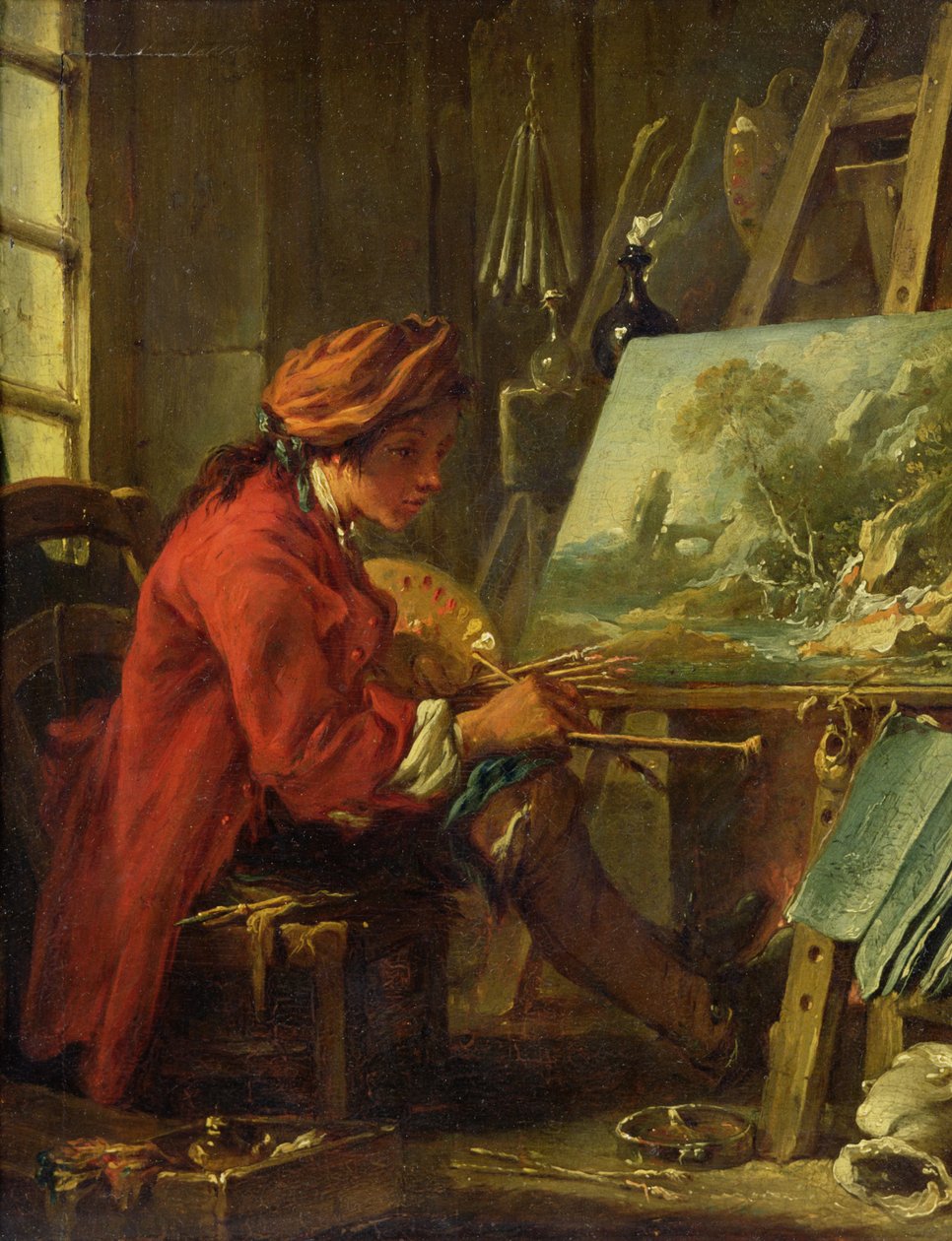 Malíř ve svém ateliéru od François Boucher