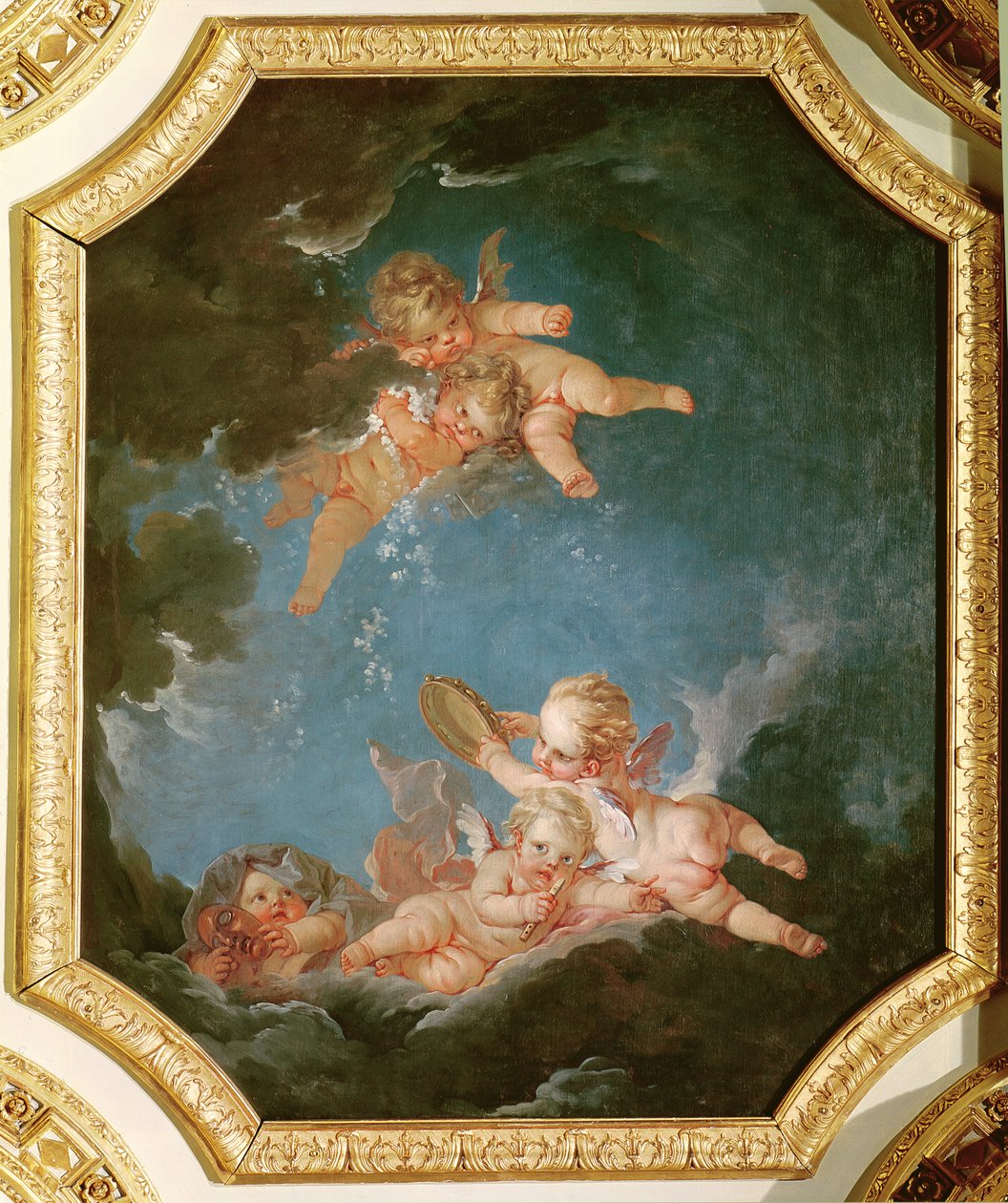 Winter, ze série Four Seasons v Salle du Conseil od François Boucher