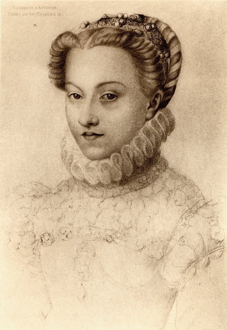 Alžběta Rakouská, královna Francie (1554-92) od François Clouet