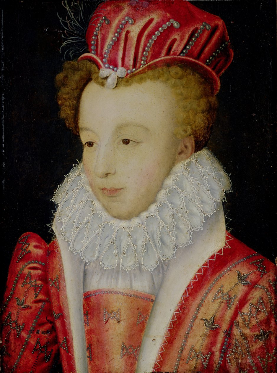 Marguerite de Valois (1553-1615) kolem 1572 od François Clouet