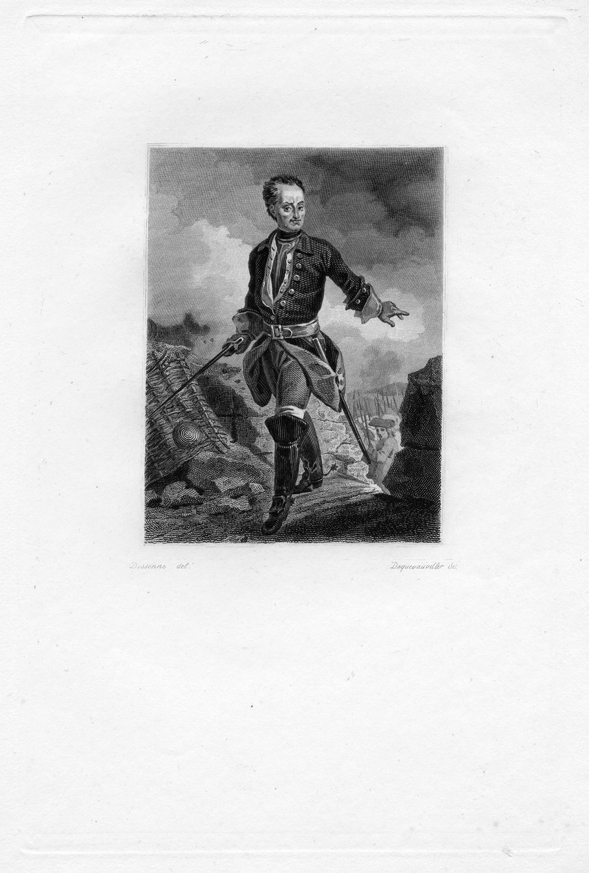 rytý portrét od François Dequevauviller d’après Alexandre Joseph Desenne