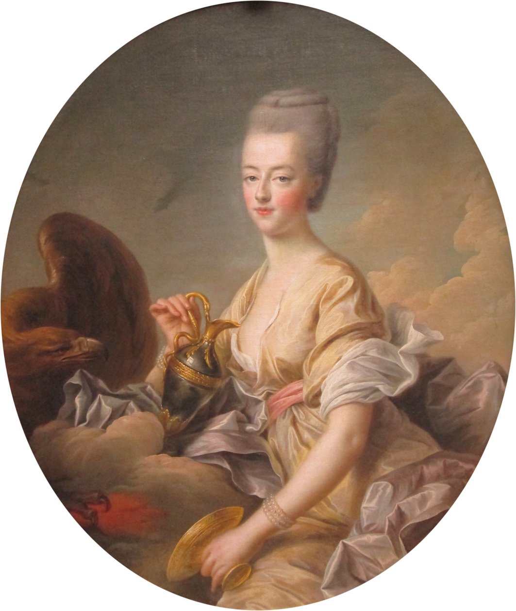 Madame la Dauphine Marie-Antoinette, v Hebe od Francois Hubert Drouais