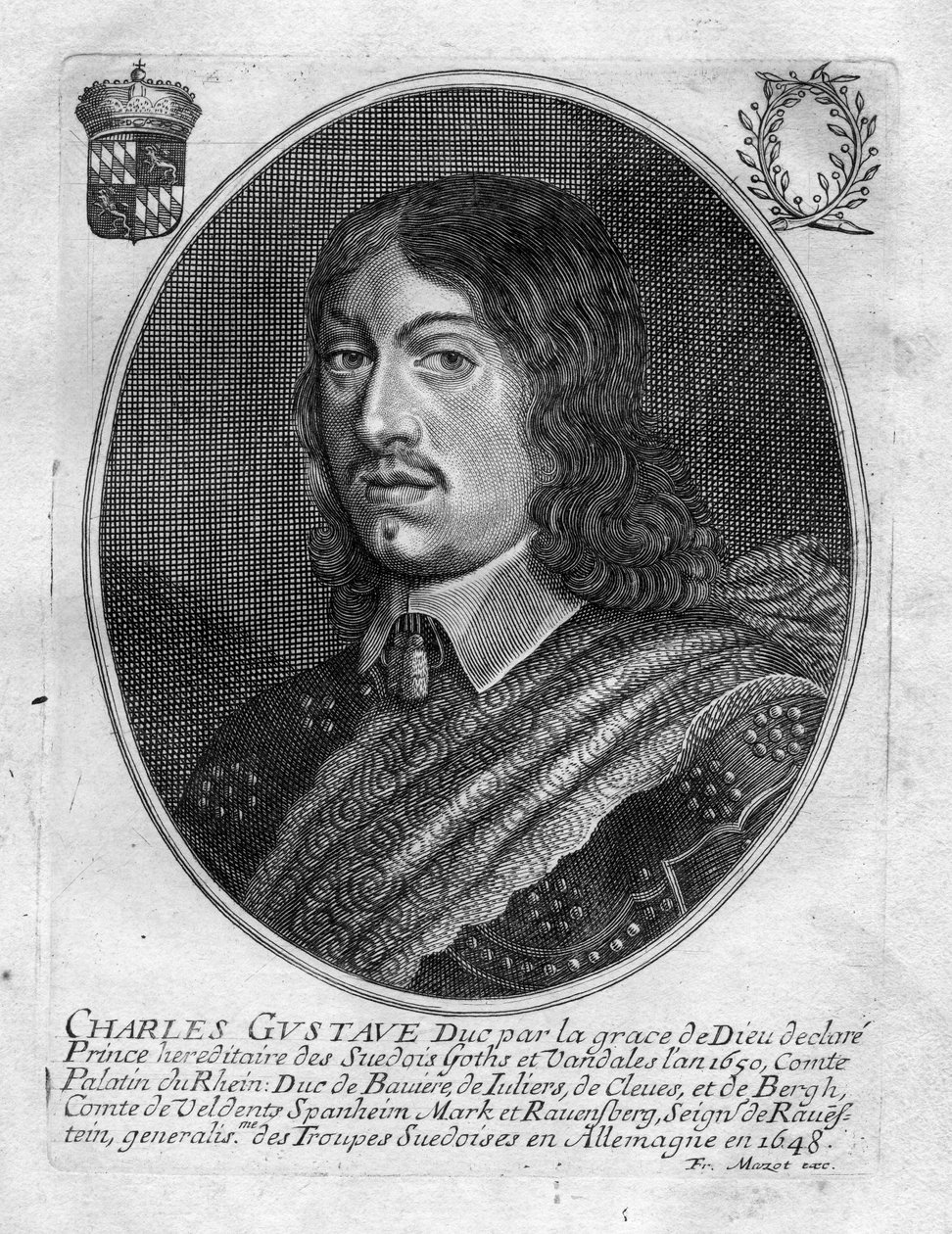 rytý portrét od François Mazot
