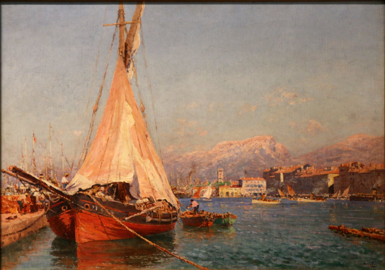 Červený tartan ve spodní části přístavu a nábřeží skříňky. od Francois Nardi