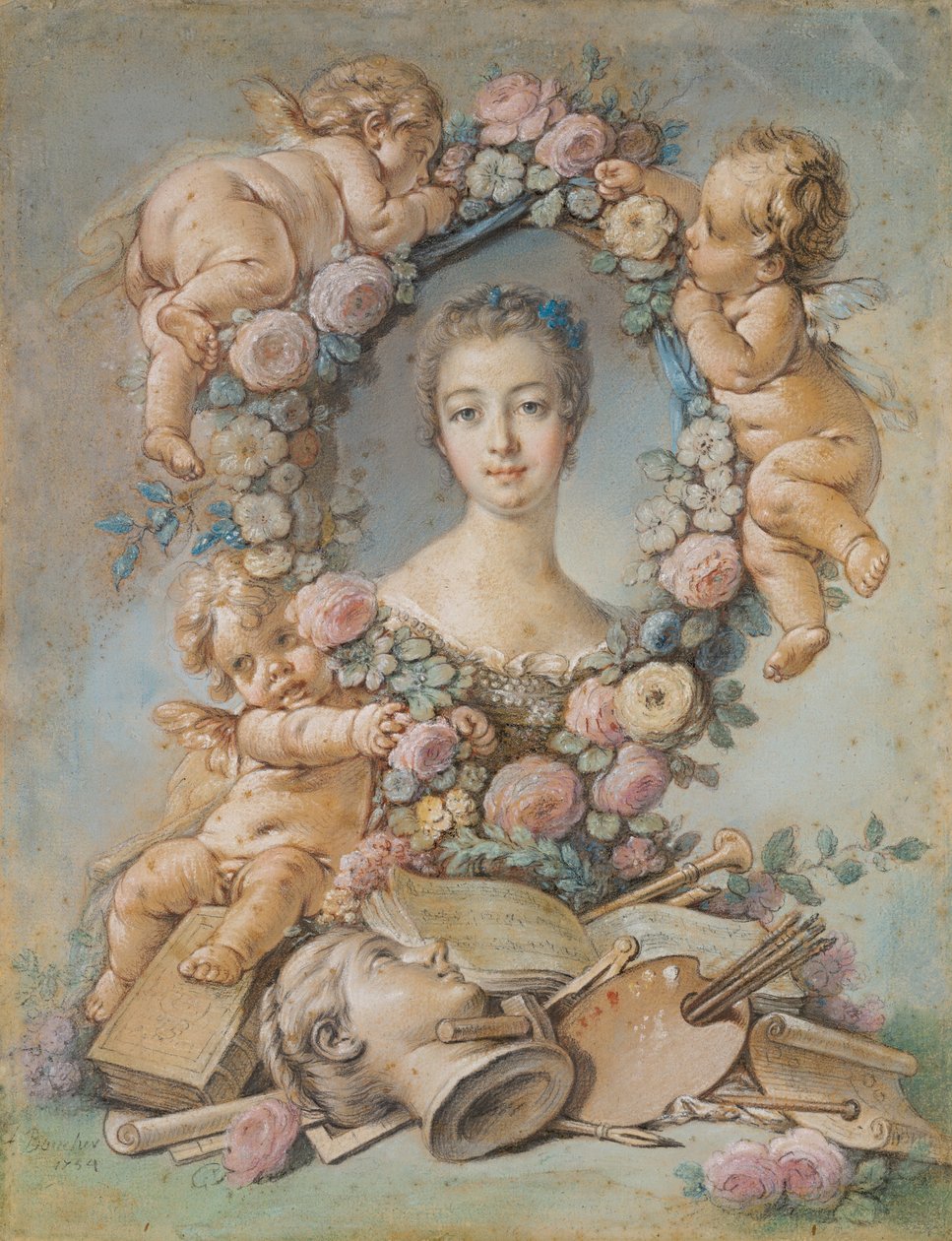 Madame de Pompadour od François Boucher