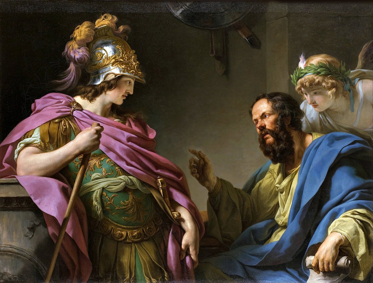 Alkibiades byl vyučován Sokratem, 1776. od François André Vincent