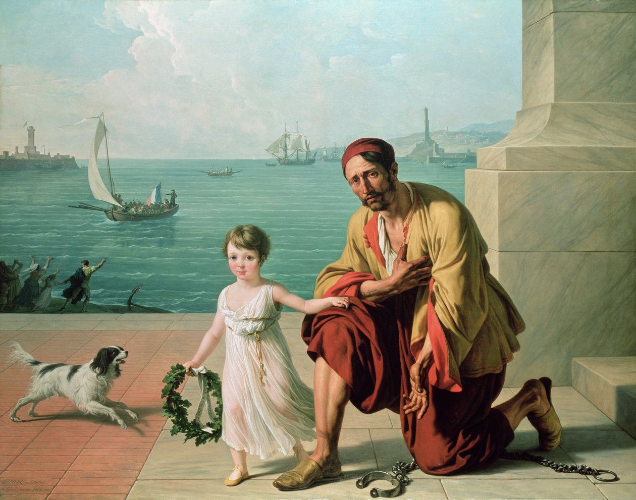 Alegorie představující osvobození francouzských a italských zajatců, 1806 od François-André Vincent