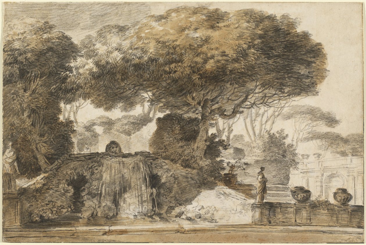 Park italské vily od François André Vincent
