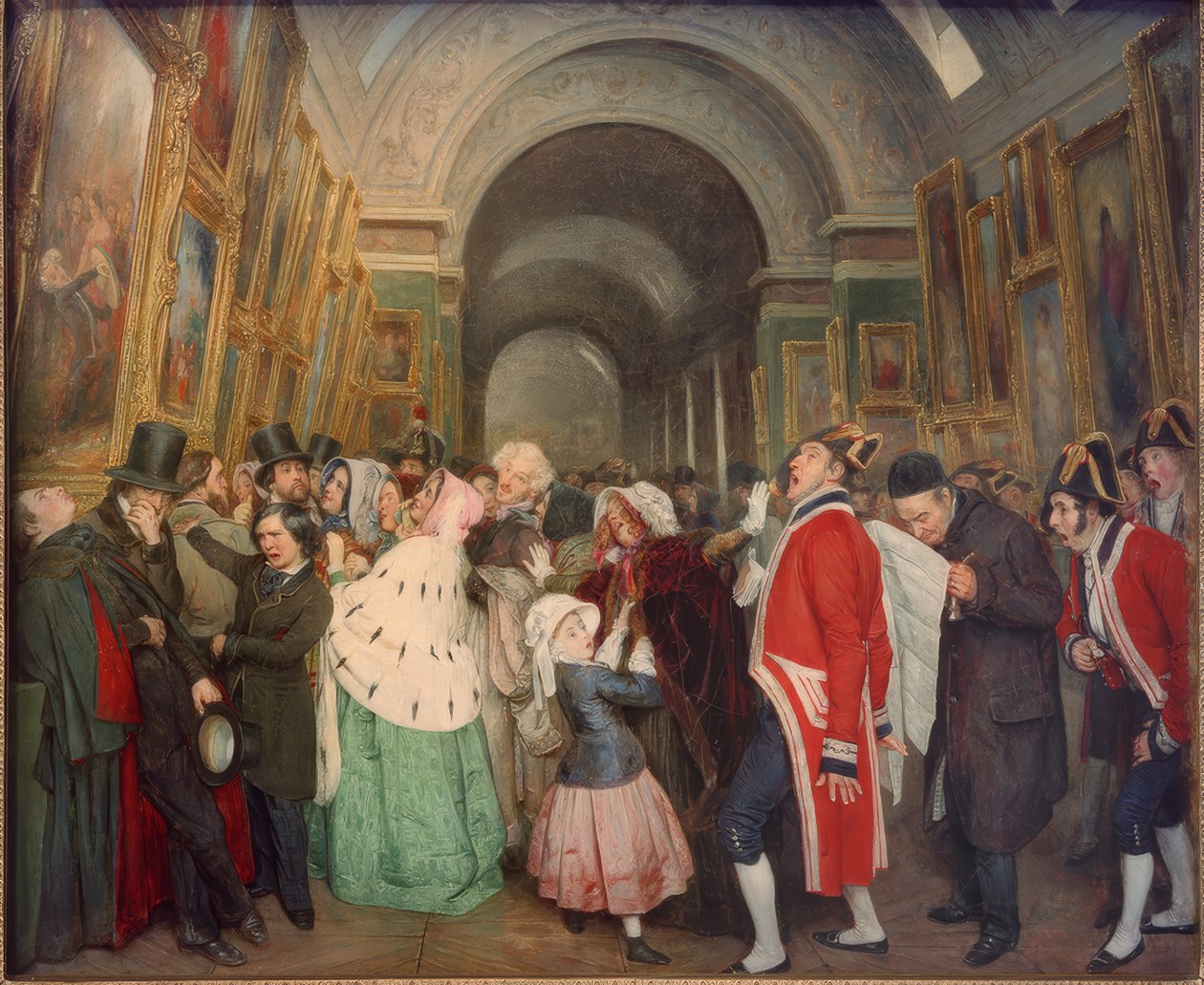 Čtyři hodiny v salonu. (Uzavření každoročního Salon de pein od François Auguste Biard