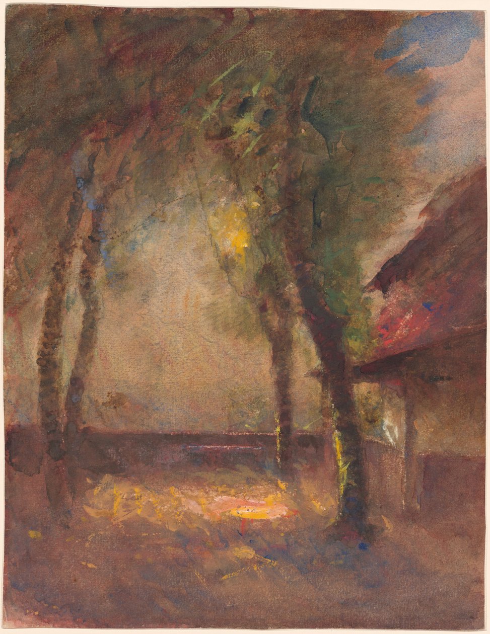 Terasa domu Ravier v Morestel od François Auguste Ravier