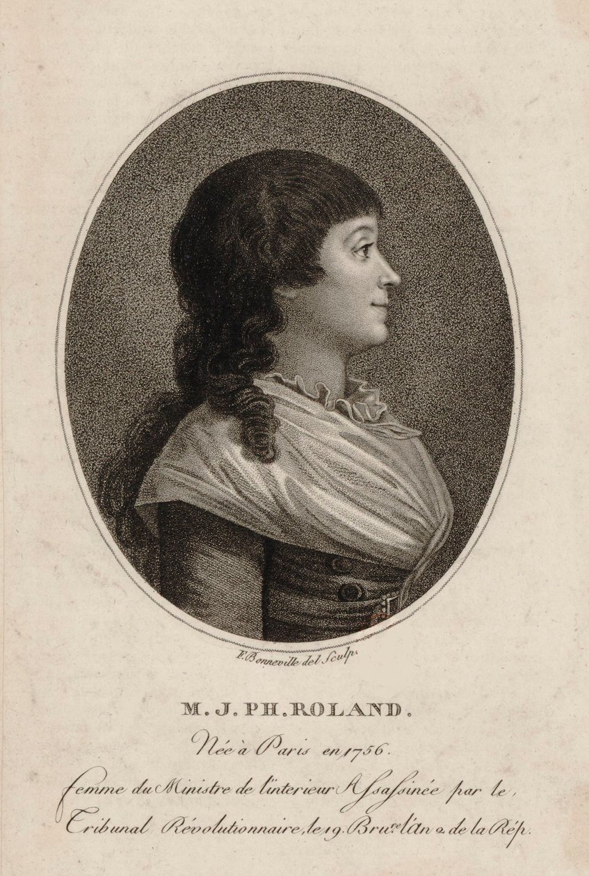 Madame Roland od Bonneville od Francois Bonneville