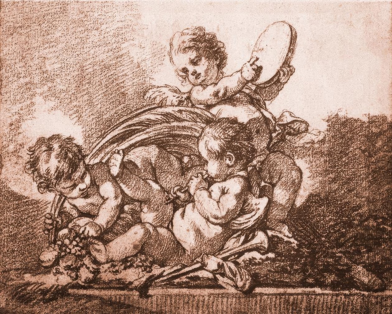 Alegorie podzimu od François Boucher