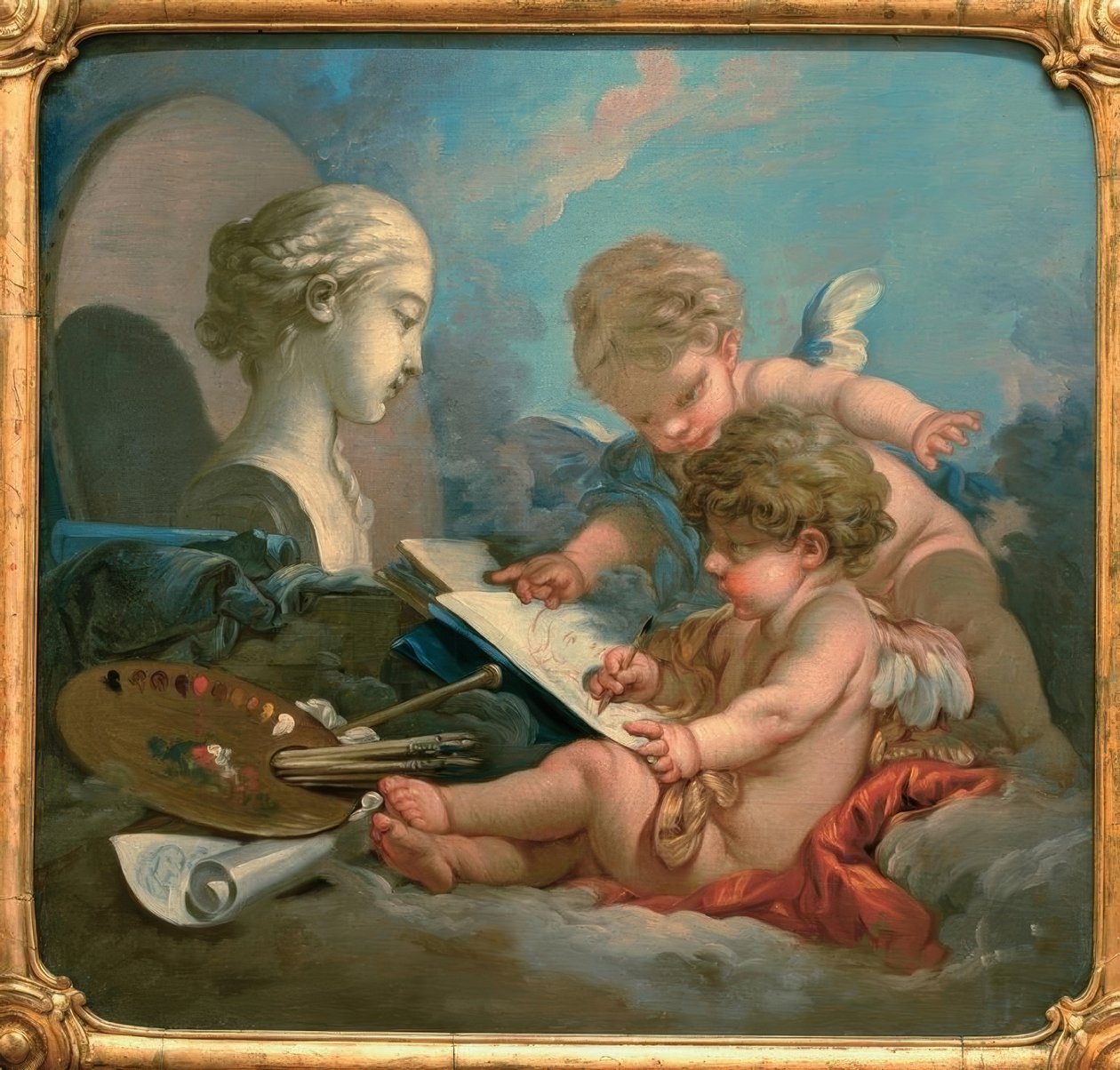 Alegorie malířství od François Boucher