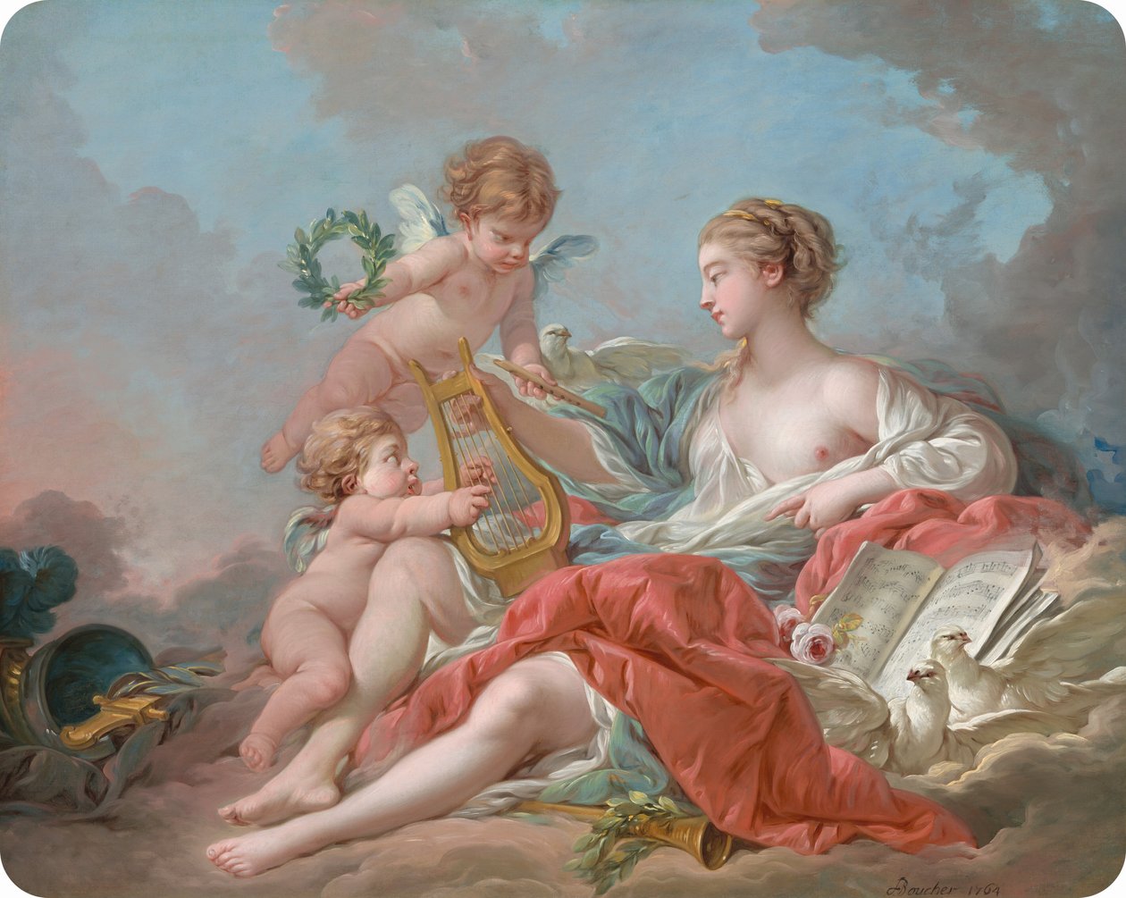 Alegorie hudby od François Boucher