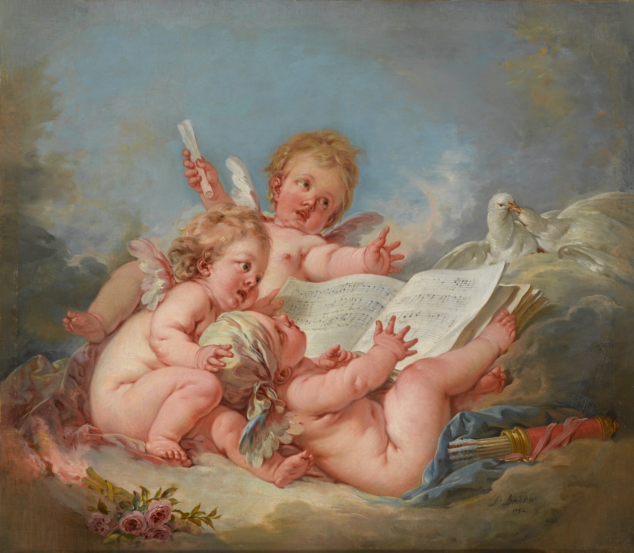 Alegorie hudby, 1752 od François Boucher