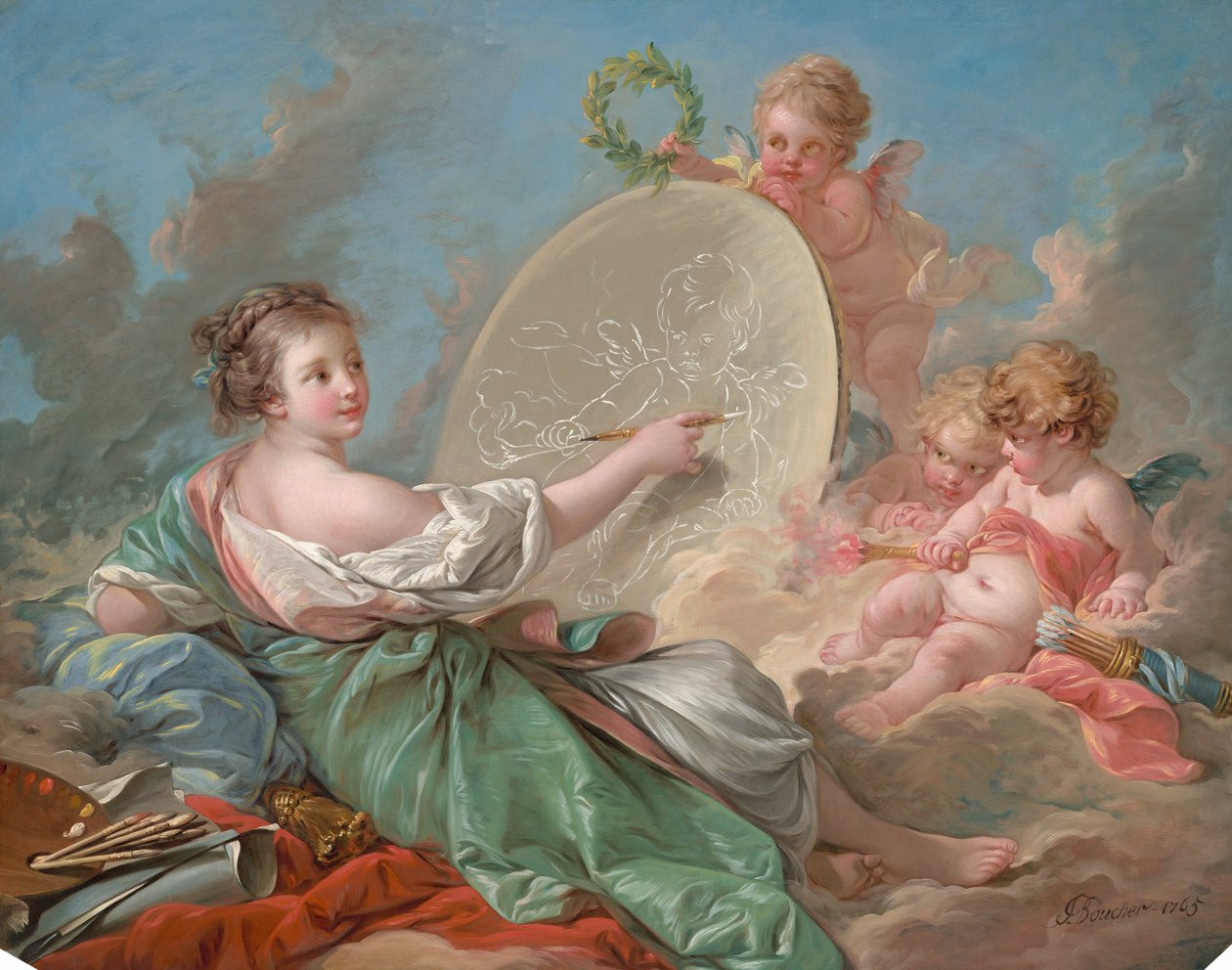 Alegorie obrazu, 1765. od François Boucher