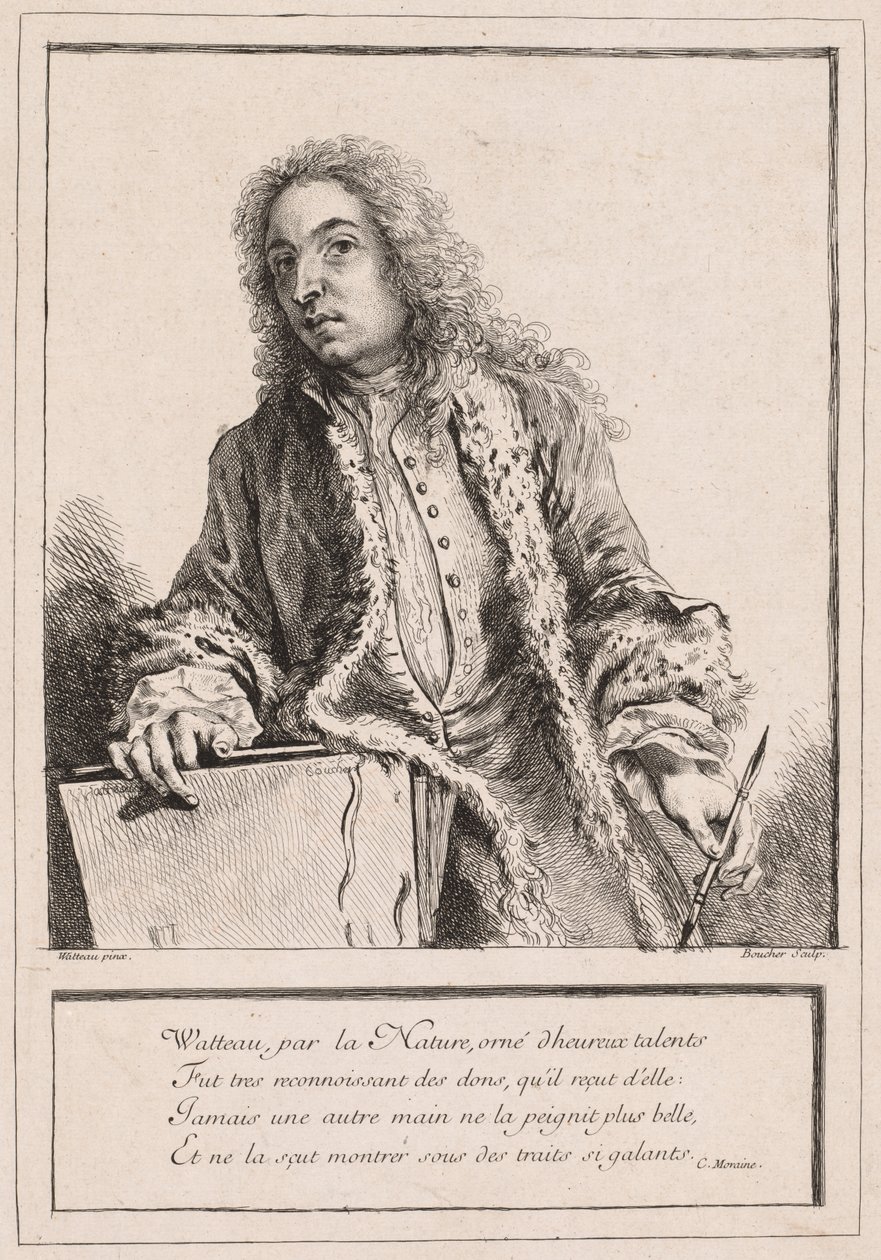 Antoine Watteau, c. 1727. od François Boucher