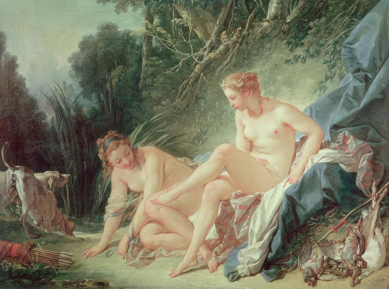 Dianina koupel od François Boucher