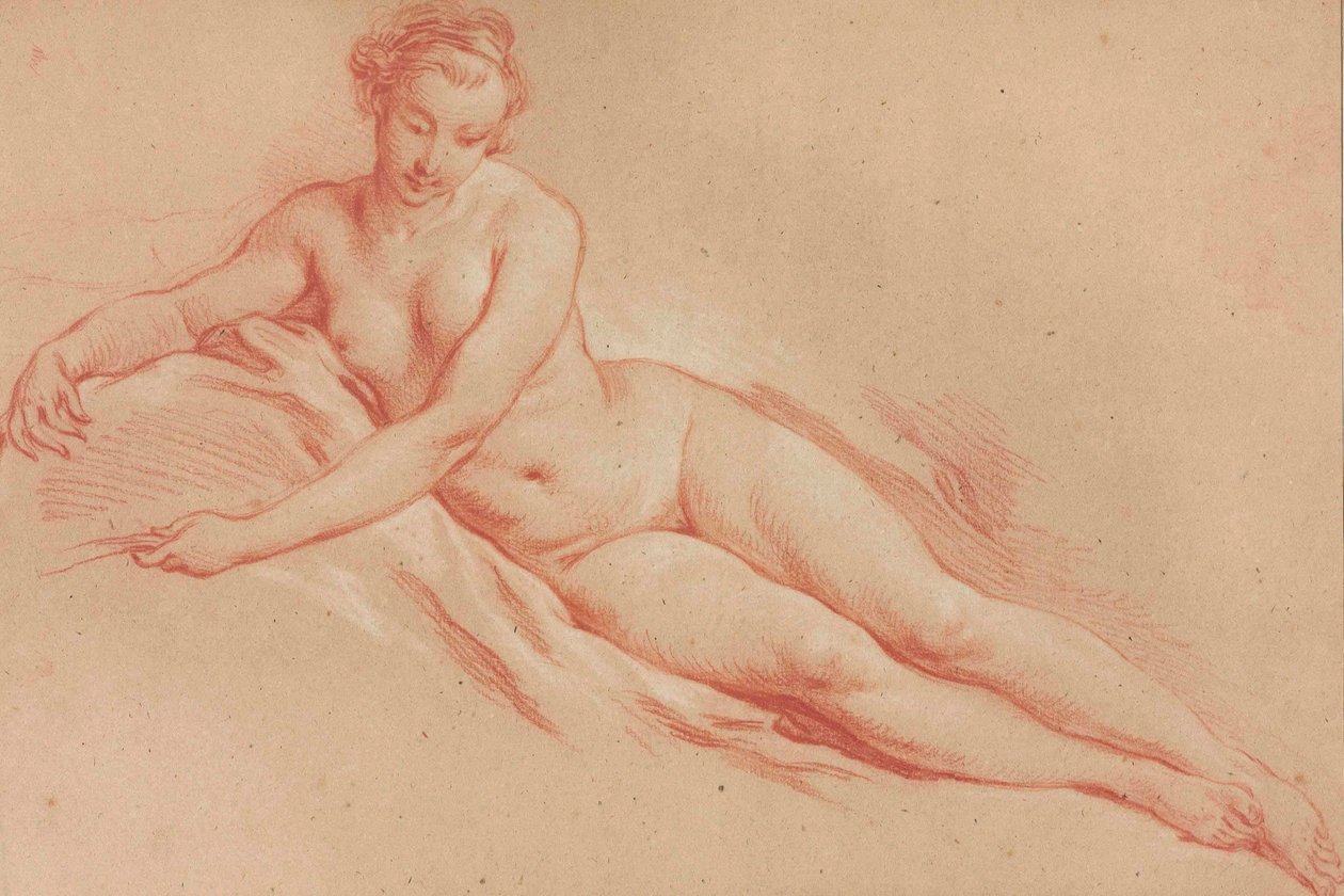 Boucher - Ležící ženský akt od François Boucher
