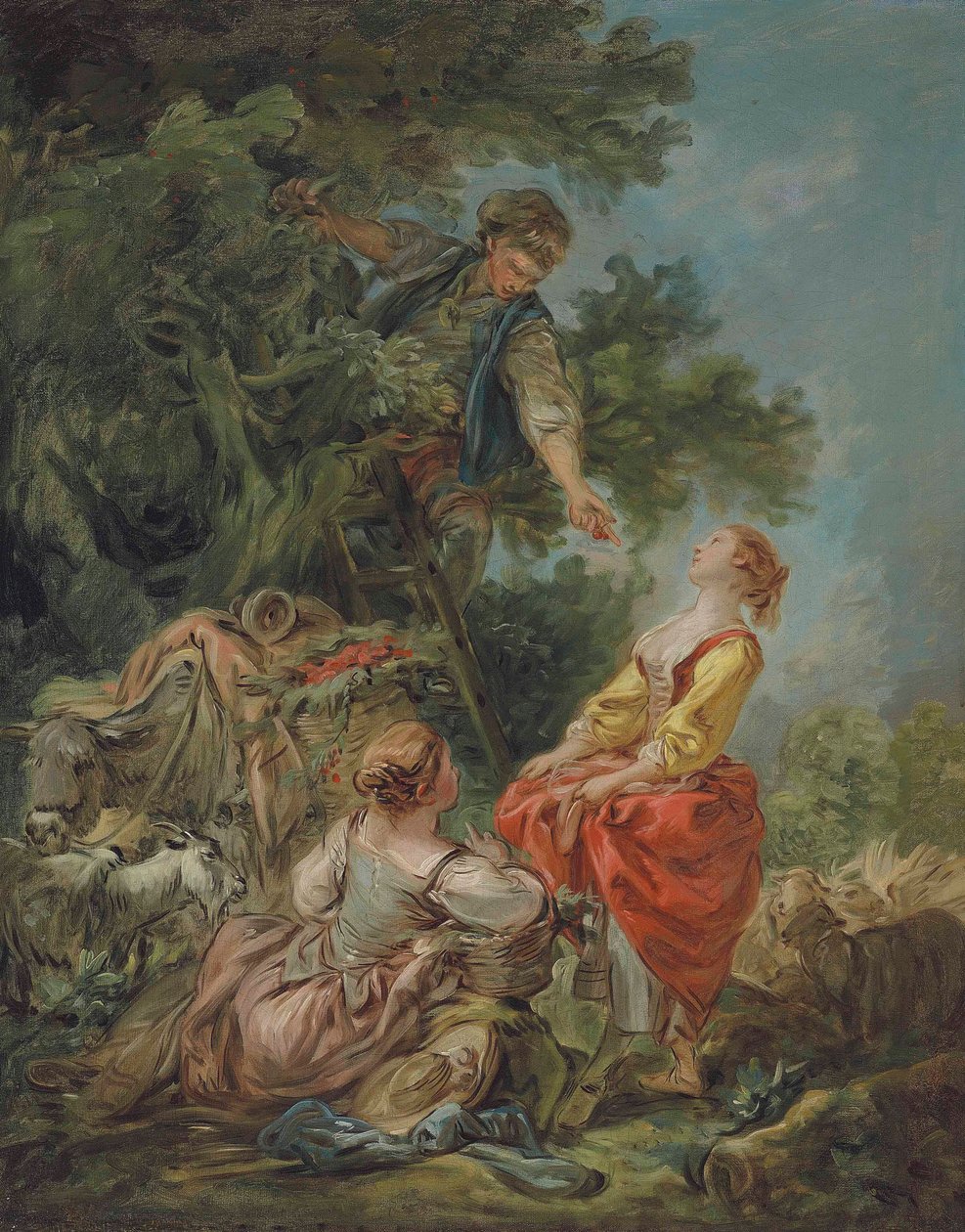 Řeznictví - La Cueillette des Cerises od François Boucher