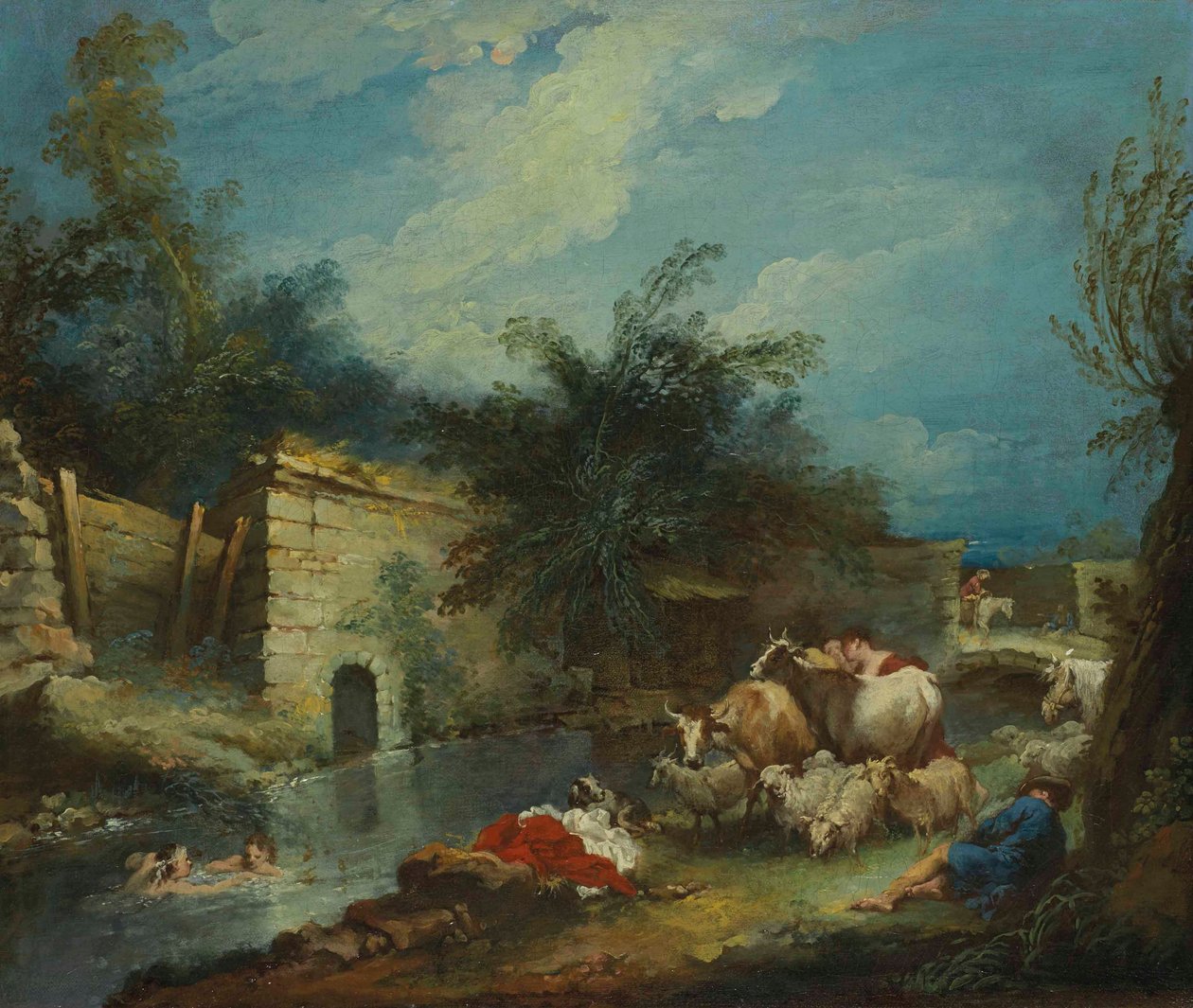 Boucher - Odpočinek pastýřů od François Boucher
