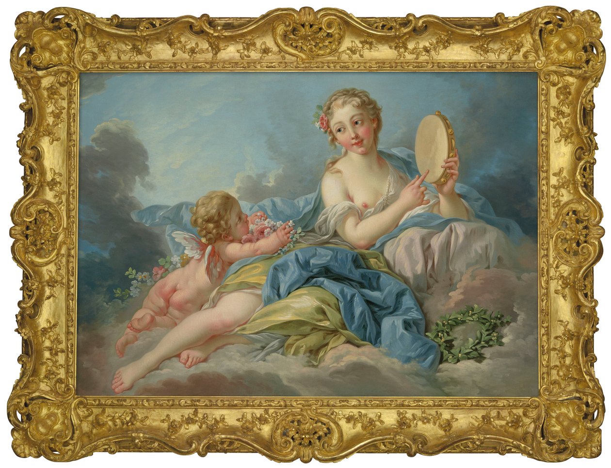 Boucher a studio - Múza Erato od François Boucher