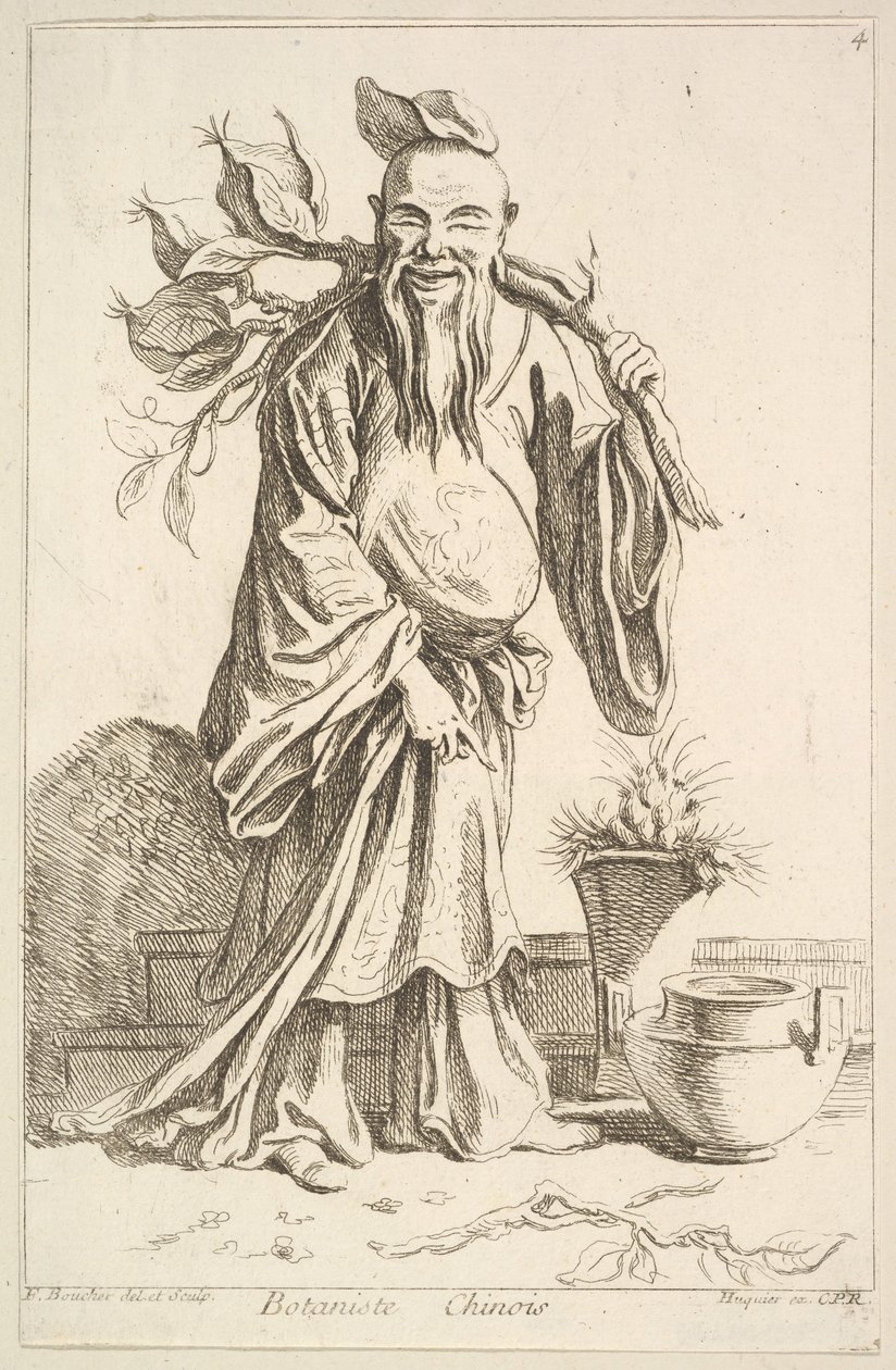 Čínský botanik, 1738-45. od François Boucher