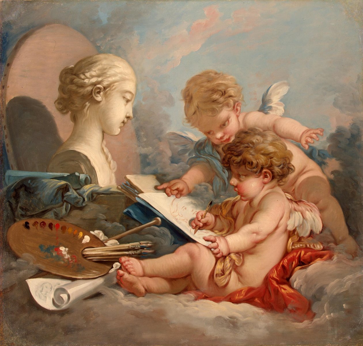 Amorci. Alegorie malby od François Boucher