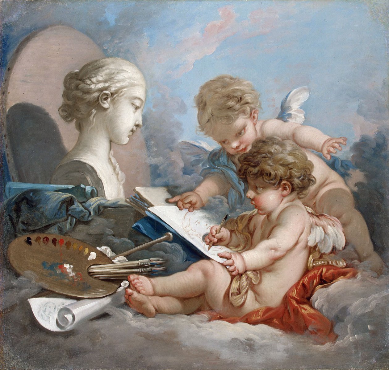 Amorci. Alegorie malby od François Boucher