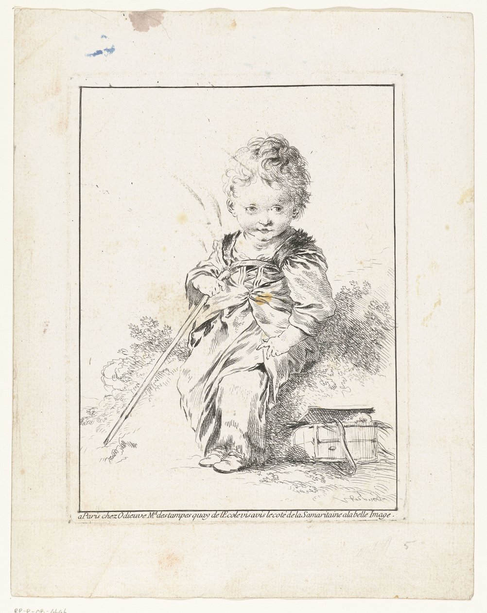 Malý kominík Malé Savoyard Čtyři výtisky s dětmi (název série) od François Boucher