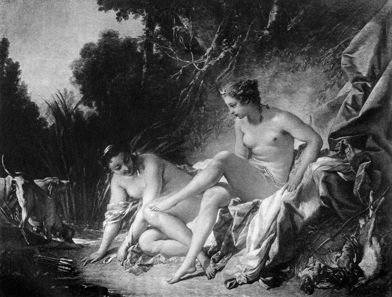 Diana opouštějící koupel, 18. století 1905. od François Boucher
