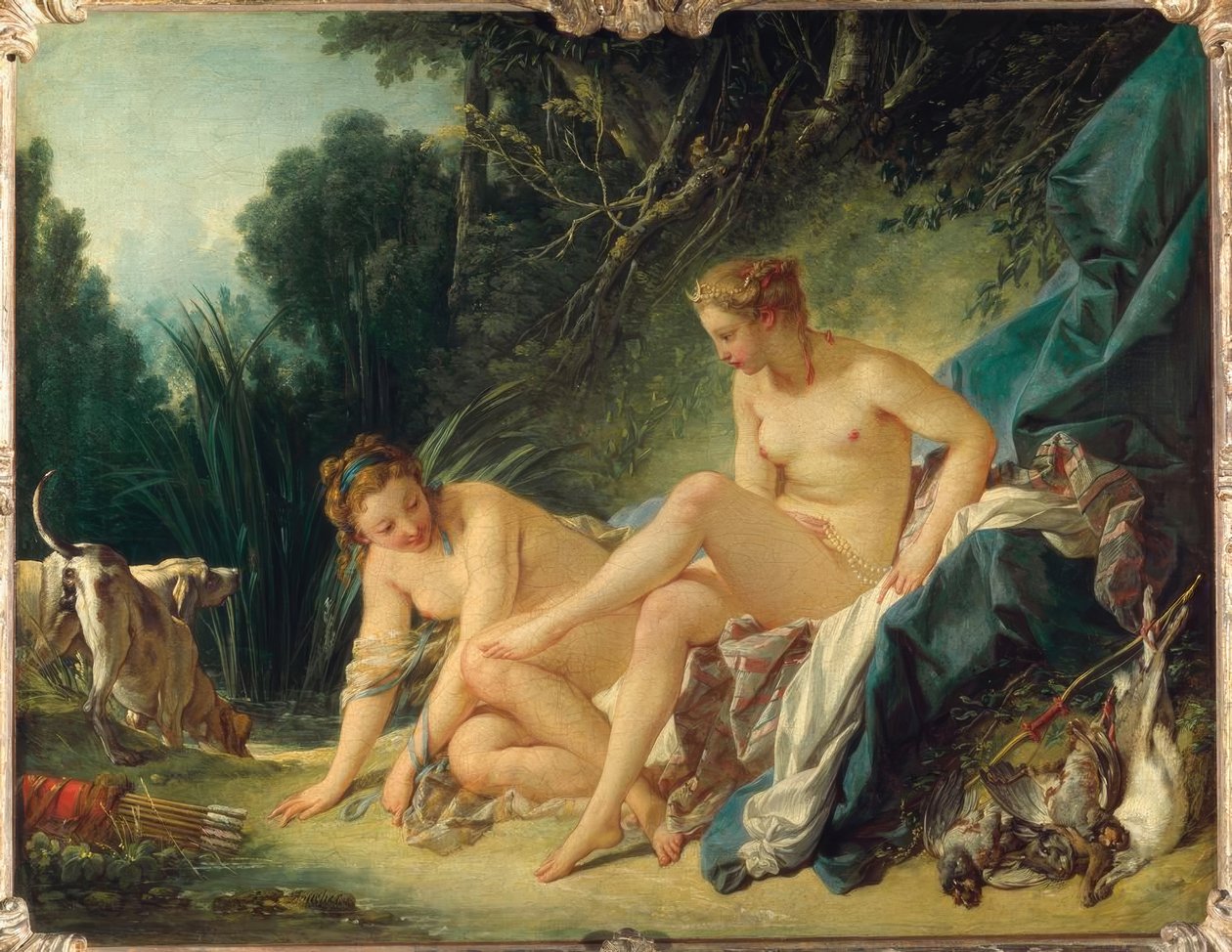 Diane vychází z vany od François Boucher
