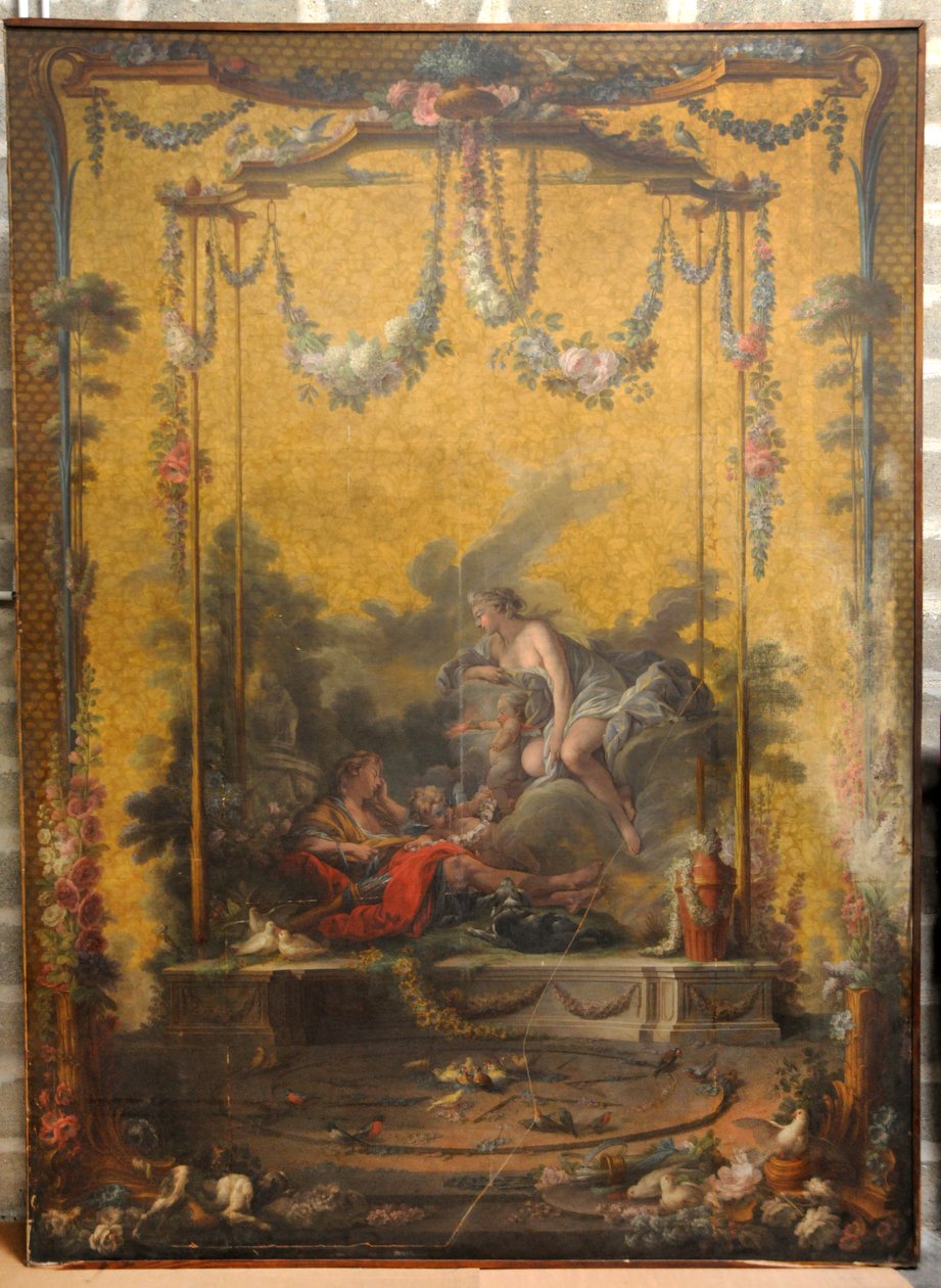 François BOUCHER, Maurice JACQUES - CARTON DE TAPISSERIE. AURORE ET CEPHALE, GOB-21-001 od François Boucher