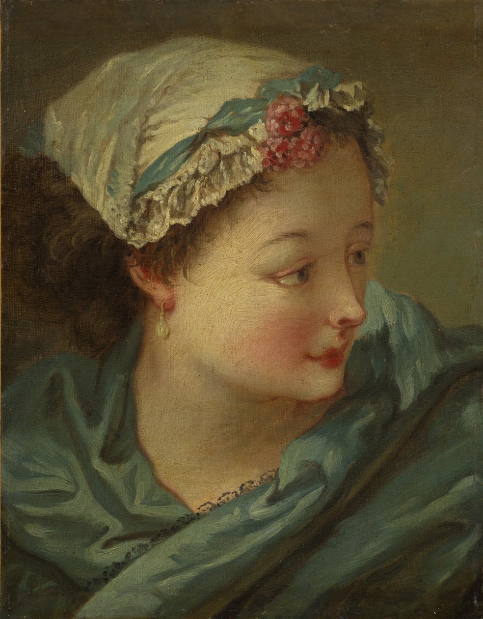 Hlava mladé ženy od François Boucher