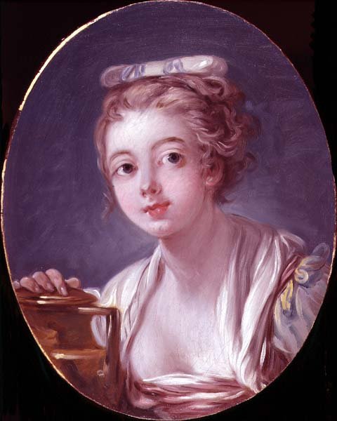 Hlava dívky nebo Mlékařka od François Boucher