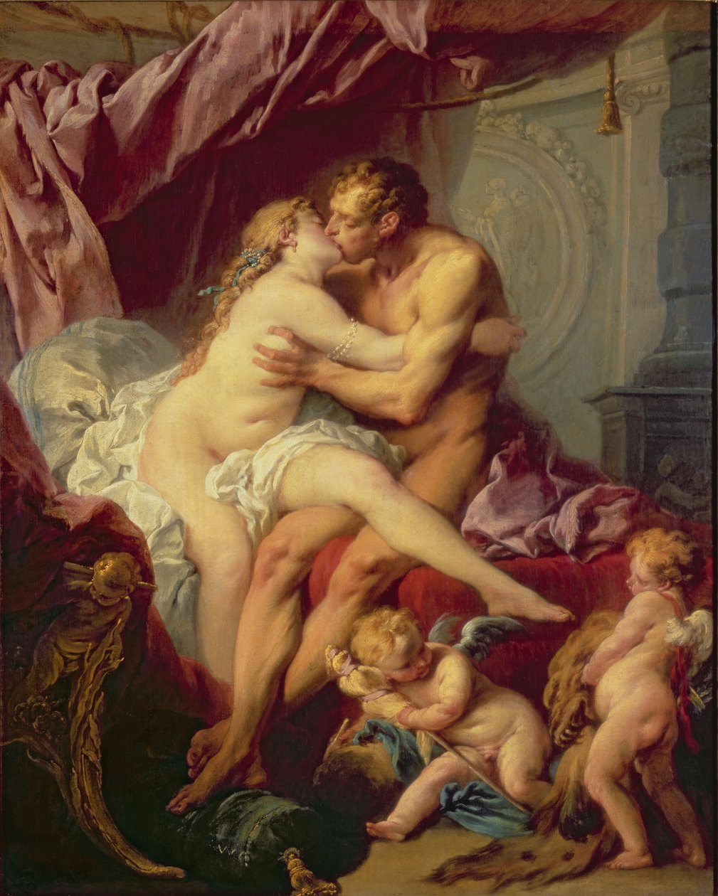 Herkules a Omphale od François Boucher