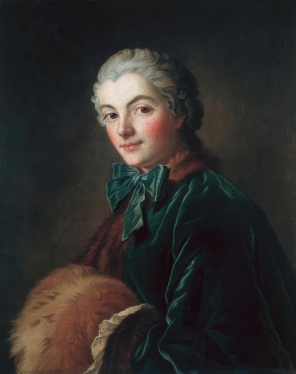 Mladá žena v rukávníku od François Boucher